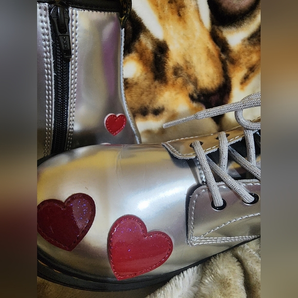 Rare Youth Sz 6 Cosmic Glitter Dr Martens - Picture 6 of 7